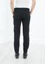 Pantalon slim à fermeture éclair latérale en noir