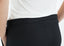 Pantalon slim à fermeture éclair latérale en noir