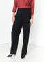 Pantalon à ceinture plissée noir