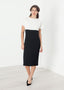 Robe à perles crème/noir