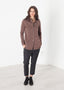 Chemise boutonnée Sheen en rouge/beige