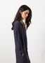 Robe en soie à manches longues