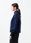 Chemise boutonnée à col en soie transparente