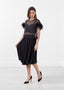 Haut en plumes d'organza