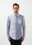 Chemise boutonnée à rayures
