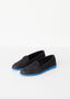 Mocassins en daim - Noir/Bleu