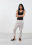 Pantalon en soie à entrejambe bas
