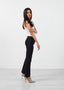 Pantalon à couture droite noir