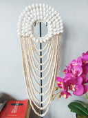 Large Bead Necklace with Seashell