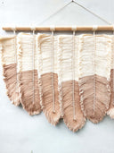 Large Leaf Macrame Wall Decor
