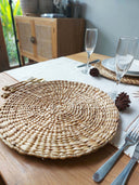 Set Placemats Handwoven Made of Water Hyacinth