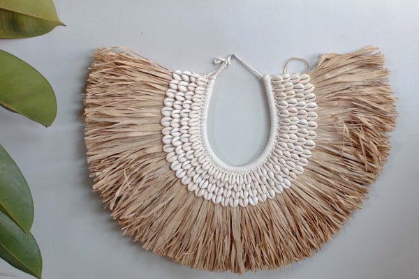 Seagrass Papou Necklace Wall Hanging