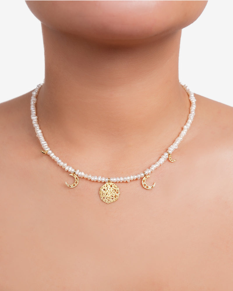 Moon Cycle Pearl Choker