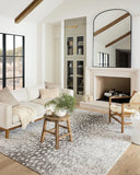 Plume Shag Rug in 01 Grey/White