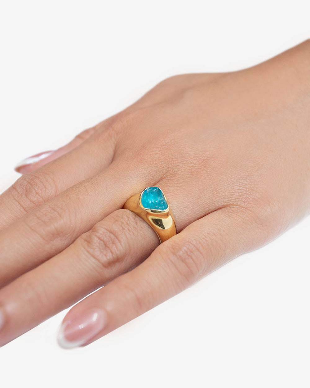 ANIMA Ring Apatite Gold Plated