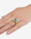 ANIMA Ring Apatite Gold Plated