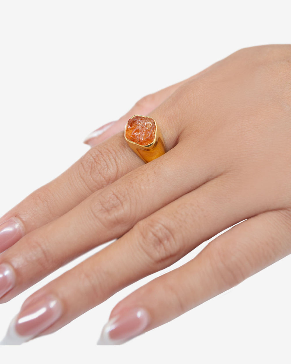 ANIMA Ring Spessartine Gold Plated