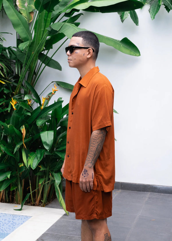 Short Pants in Terracotta