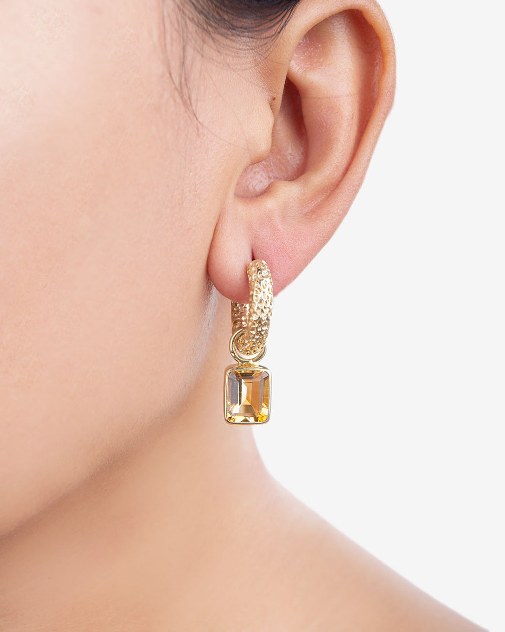 DAYDREAM Earrings Citrine 
Gold Plated