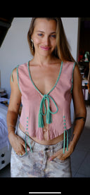 Vest Suede / Dusty pink