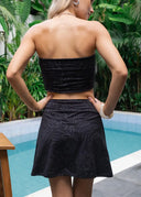 Wrap Skort in Black on Black