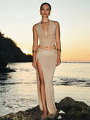 shimmering knit set handmade resortwear bali 