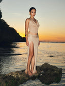 shimmering knit set handmade resortwear bali 
