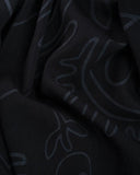 Batwing Kimono in Black On Black