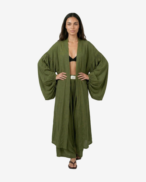 Angkasa Kimono in Olive