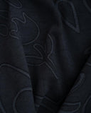 Flare Leggings in Black on Black