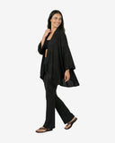 Flare Leggings in Black on Black