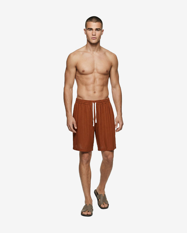 Short Pants in Terracotta