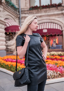 SATYAVATI Bag No. II in Black with Woven Leather Details