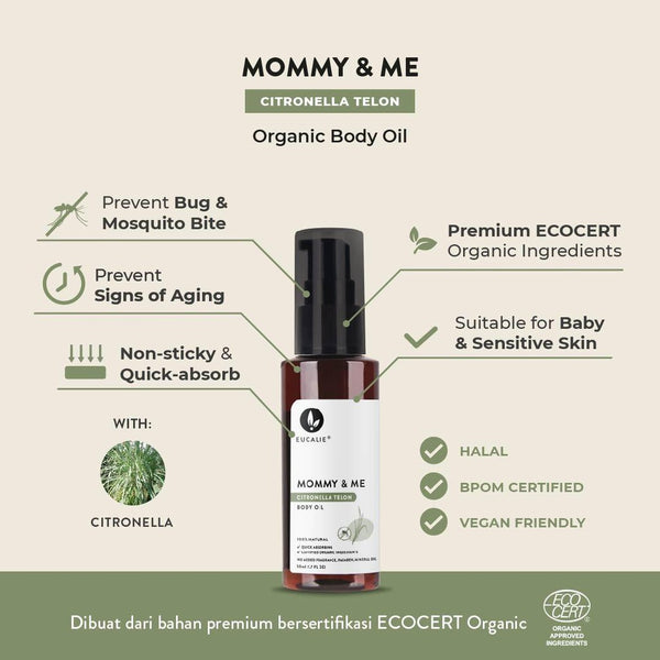 Mommy & Me Citronella Telon Organic Body Oil