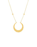 Moon Queen Necklace With Large Moon Pendant 2 Strs O The Chain