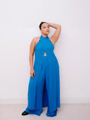 Crinkle Culottes in Azure Blue