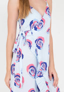  this dress adds a touch of seaside charm to your look. The wrap style creates a flattering silhouette