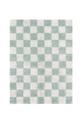 Washable Rug in Kitchen Tiles Blue Sage