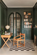 Washable Rug in Tiles Dark Grey