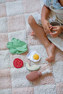 Washable Rug in Kitchen Tiles Rose