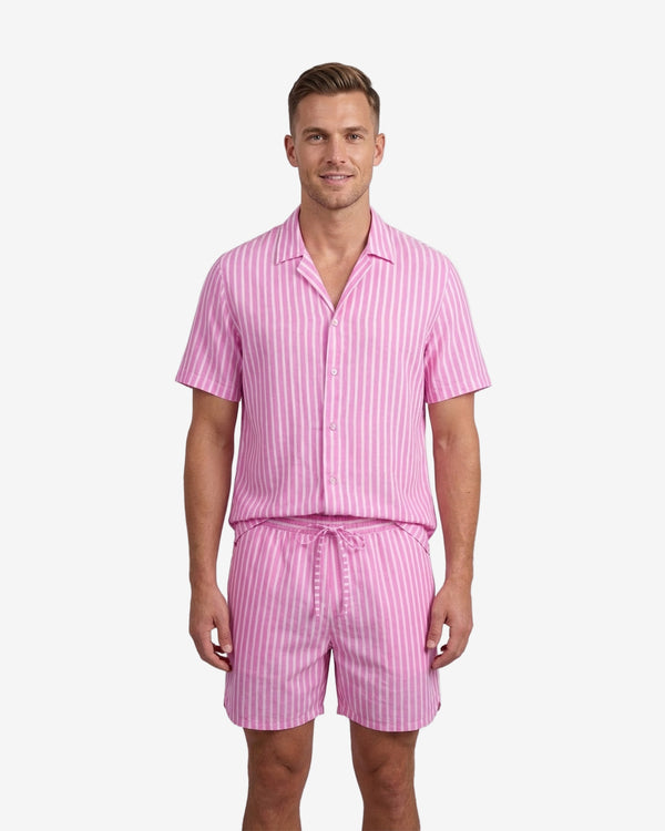 Stripe Shorts Pink