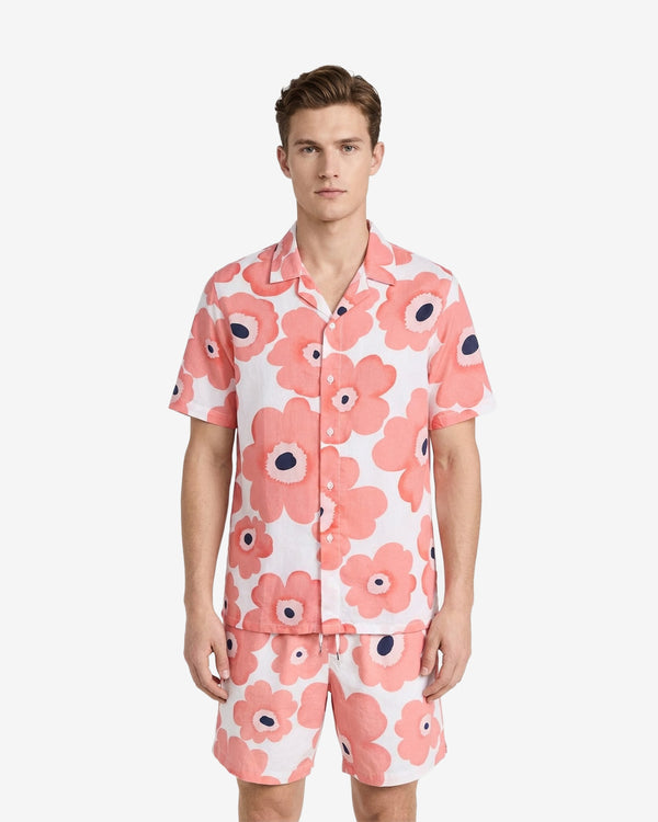 Salmon Flora Shorts