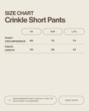 Crinkle Short Pants in Pure White