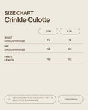Crinkle Culottes in Azure Blue