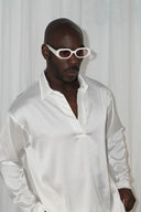 Silk shirt Satori white