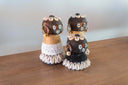 Papou Set of 3 Primitive Statues Made of Wood