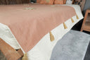 Queen Blanket Palm Leaf Embroidery