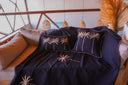 Queen Blanket Palm Leaf Embroidery