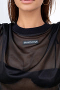 Cropped Mesh Tee