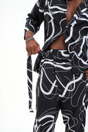 Kimono pants – Kuro Shiro Print
